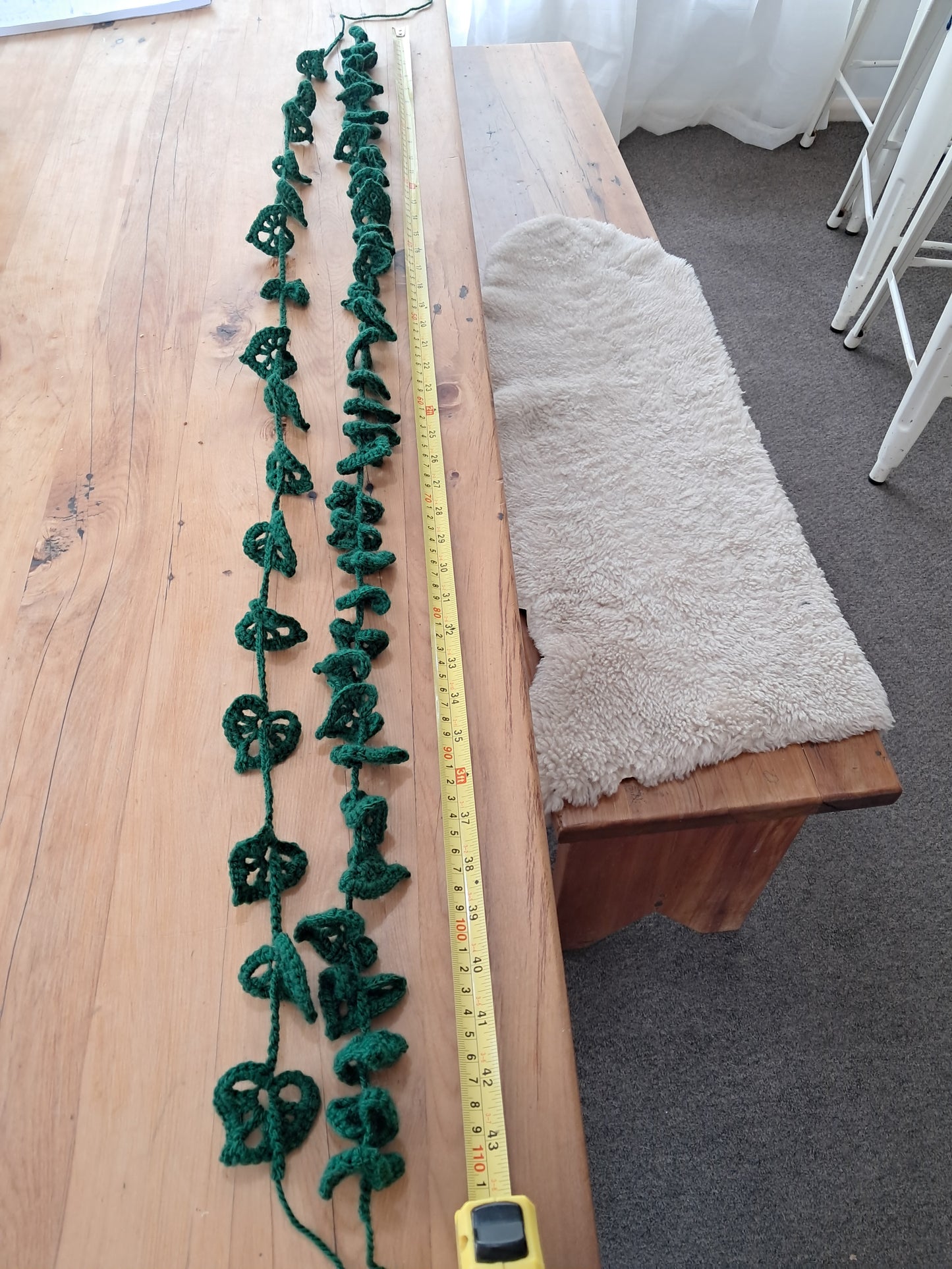 Crochet Monstera Vine chain